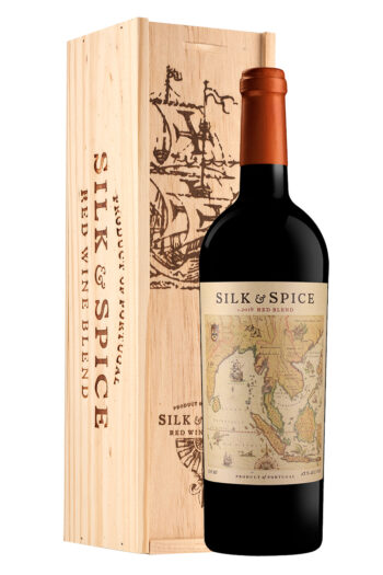 Silk & Spice Red Blend 75cl wooden giftbox