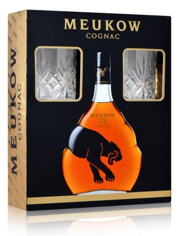 Meukow Cognac VS 70cl + 2 klaasi
