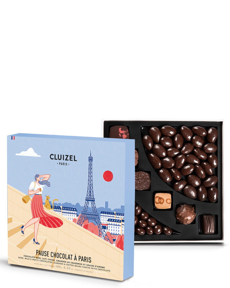 Michel Cluizel kinkekarp - Šokolaadide assortii - Paris 120g