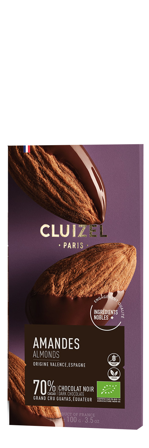 Michel Cluizel 70% tume šokolaad mandlitega 100g
