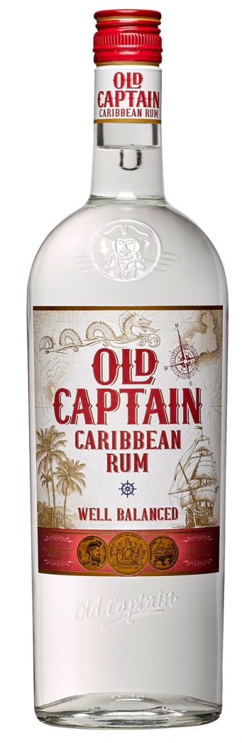 Old Captain Extra Dry Caribbean White Rum 100cl