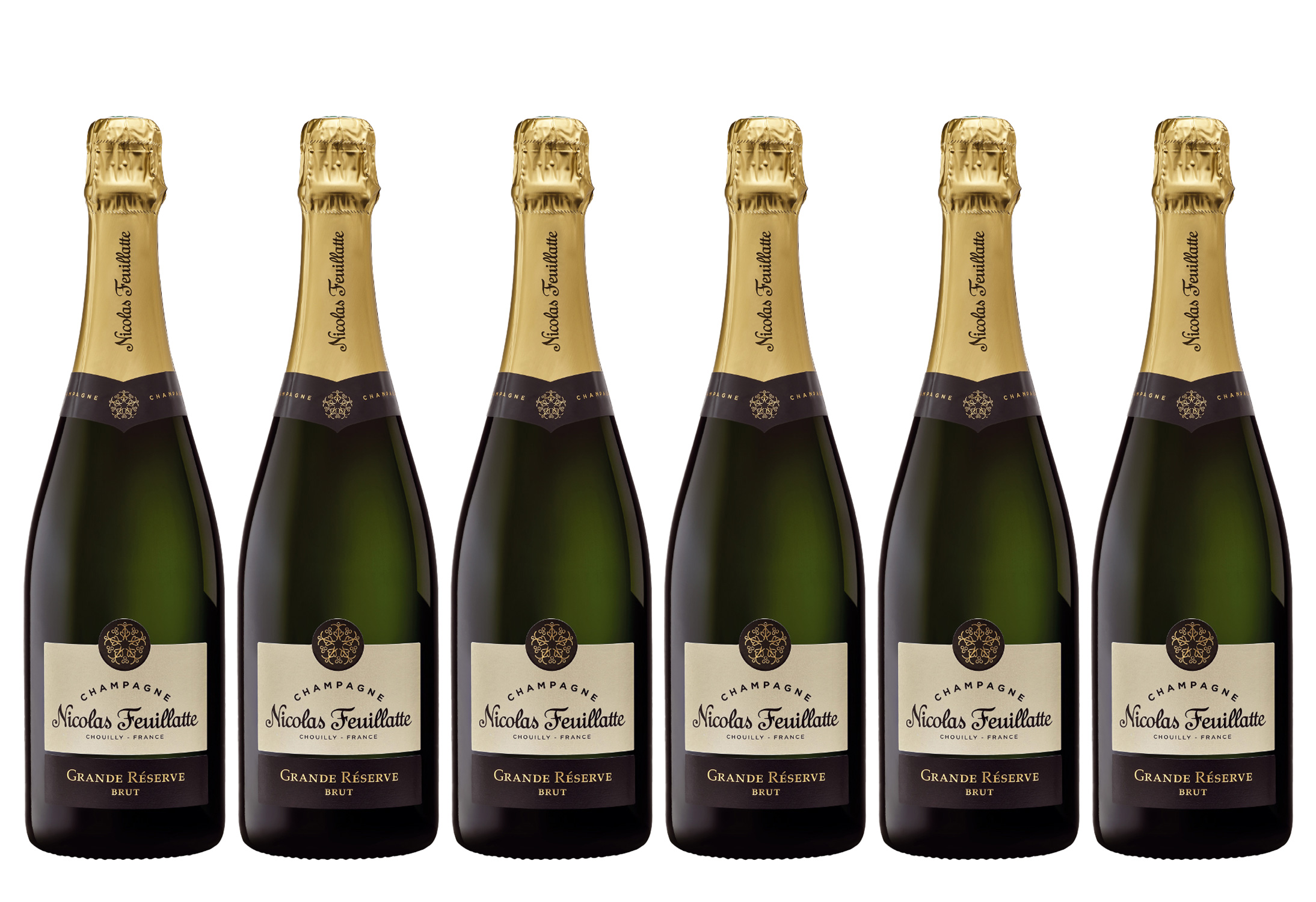 giftbox Nicolas Kastipakkumine | Finewine Grande Champagne Brut *6 Feuillatte - 75cl Reserve